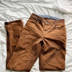 men’s brown corduroy pants